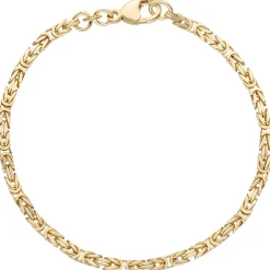 2,8mm Armband Armkette Königskette aus 333 Gold Gelbgold massiv 21cm Unisex