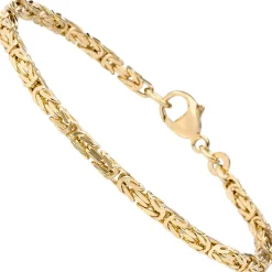 2,8mm Armband Armkette Königskette aus 333 Gold Gelbgold massiv 19cm Unisex
