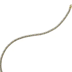4,5mm Armband Armkette Königskette aus 585 Gold gelb/weiß bicolor 19cm Unisex