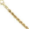4,9mm Armband Armkette Kordelkette aus 585 Gold Gelbgold 21cm Armschmuck