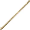 8mm Armband Armkette Panzerarmband, 585 Gold Gelbgold, 21cm, Herren