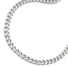 2,8mm Armband Armkette Panzerkette, flach, 925 Sterlingsilber, 19cm
