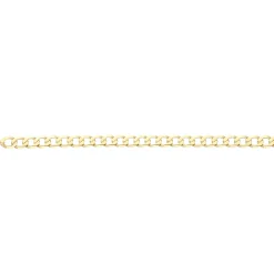 5,7mm Armband Armkette Panzerkette oval flach aus 333 Gold Gelbgold massiv 19cm
