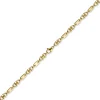 5,5mm Armband Armkette Platte-Steigbügelkette, 585 Gold Gelbgold, 21cm