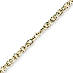 7,5mm Armband Armkette Rundankerkette Armschmuck aus 585 Gold Gelbgold 19cm
