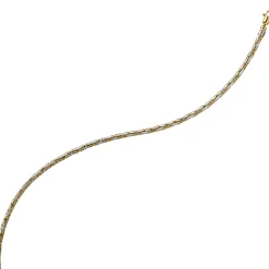 3mm Armband Armkette runde Königskette 585 Gold gelb/weiß bicolor 19cm Unisex