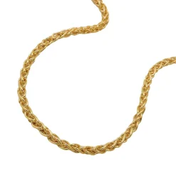 2,3mm Armband Armkette Zopfkette aus 9Kt 375 Gold Gelbgold 19cm