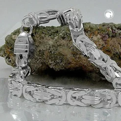 6mm Armband Armschmuck Armkette Königskette für Herren Männer 925 Silber 21cm