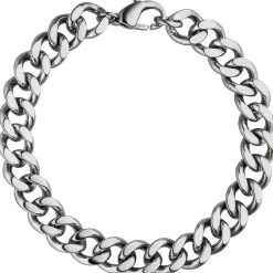 9,9mm Armband Armschmuck Armkette Panzerkette aus Edelstahl 21cm Herren