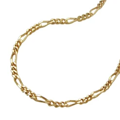 1,4mm Armband Armschmuck Figarokette aus 14Kt 585 Gold Gelbgold 19cm
