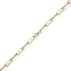 6,5mm Armband Armschmuck Paper Clip Kette aus 585 Gold Gelbgold 21cm