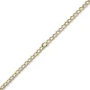 8mm Armband Armschmuck Phantasiekette aus 585 Gold Gelbgold glänzend 19cm