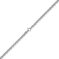 10mm Armband Armschmuck Rund-Ankerkette Ringelkette aus 585 Gold Weißgold 19cm