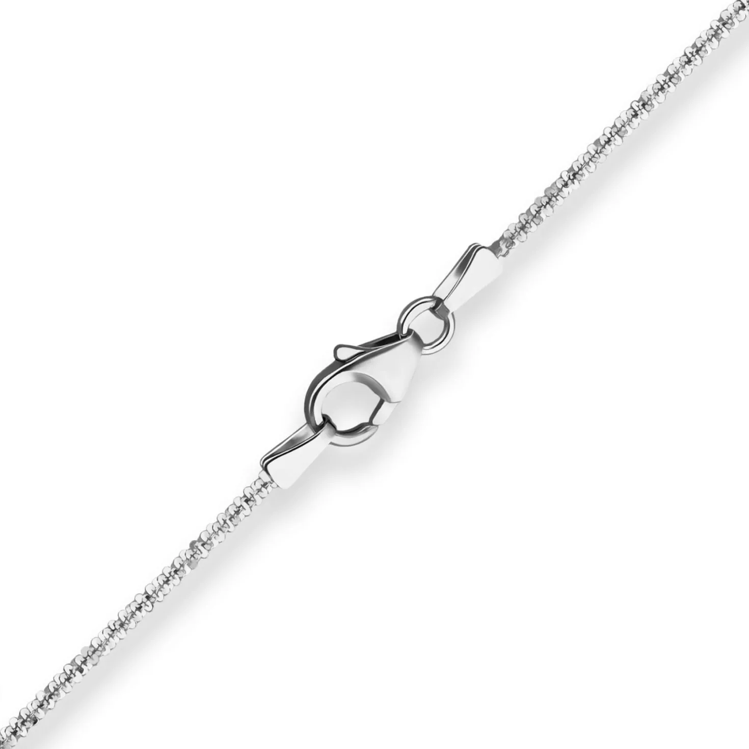 1,4mm Armband Criss-cross-Kette Armschmuck aus 585 Gold Weißgold 18cm