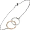 1,5mm Armband 25 Diamanten 0.25Ct 585 Gold Rotgold Weißgold 18-19cm