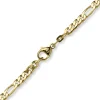5,5mm Armband diamantierte Figaro-Kette aus 585 Gold Gelbgold Armschmuck, 19cm
