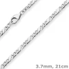 3,7mm Armband Dollarkette Silberarmband Armschmuck aus 925 Silber 21cm