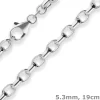 5,3mm Armband Erbskette Silberarmband Armschmuck aus 925 Silber 19cm