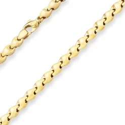4,9mm Armband Fantasiekette Goldarmband Armschmuck aus 585 Gold Gelbgold 21cm