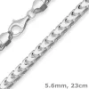 5,6mm Armband Fuchsschwanzkette Silberarmband Armschmuck aus 925 Silber 23cm