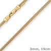 3mm Armband Himbeerkette Goldarmband Armschmuck aus 585 Gold Gelbgold 19cm