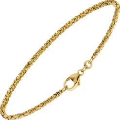 1,8mm Armband Königskette aus 333 Gold Gelbgold 18,5cm Armschmuck Armkette