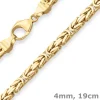 4mm Armband Königskette Goldarmband Armschmuck aus 333 Gold Gelbgold 19cm