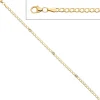 3,6mm Armband mit Blautopas hellblau blau 333 Gold Gelbgold Goldarmband 19cm