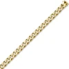 10mm Armband Panzerarmband 750 Gold Gelbgold massiv 4-seitig diamantiert 22cm