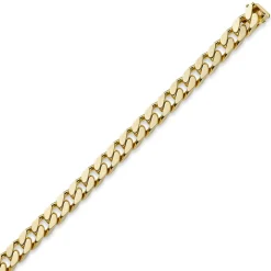 10mm Armband Panzerarmband 750 Gold Gelbgold massiv 4-seitig diamantiert 22cm
