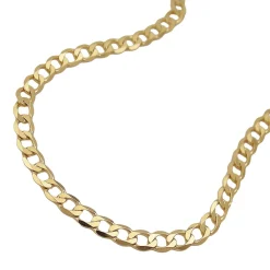 3,3mm Armband Panzerkette Armkette aus 585 Gold Gelbgold 19cm Damen