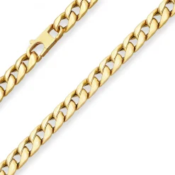 7,6mm Armband Panzerkette Goldarmband Armschmuck aus 585 Gold Gelbgold 21cm