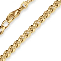 6,3mm Armband Panzerkette Goldarmband Armschmuck aus 585 Gold Gelbgold 21cm