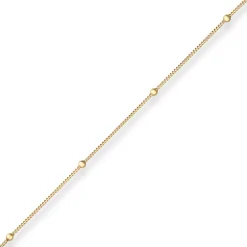 3,1mm Armband Panzerkette Kugel Armschmuck aus 333 Gold Gelbgold 18cm