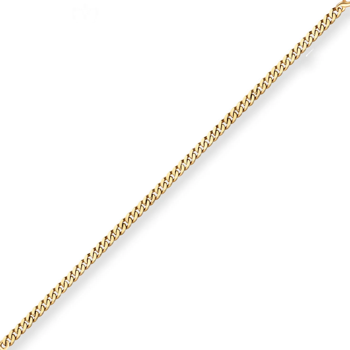 6,8mm Armband Panzerkette oval diamantiert Armschmuck aus 585 Gold Gelbgold 19cm