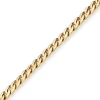 6,8mm Armband Panzerkette oval diamantiert Armschmuck aus 585 Gold Gelbgold 21cm