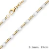 3,1mm Armband Panzerstegkette Goldarmband Armschmuck aus 333 Gold Gelbgold 19cm