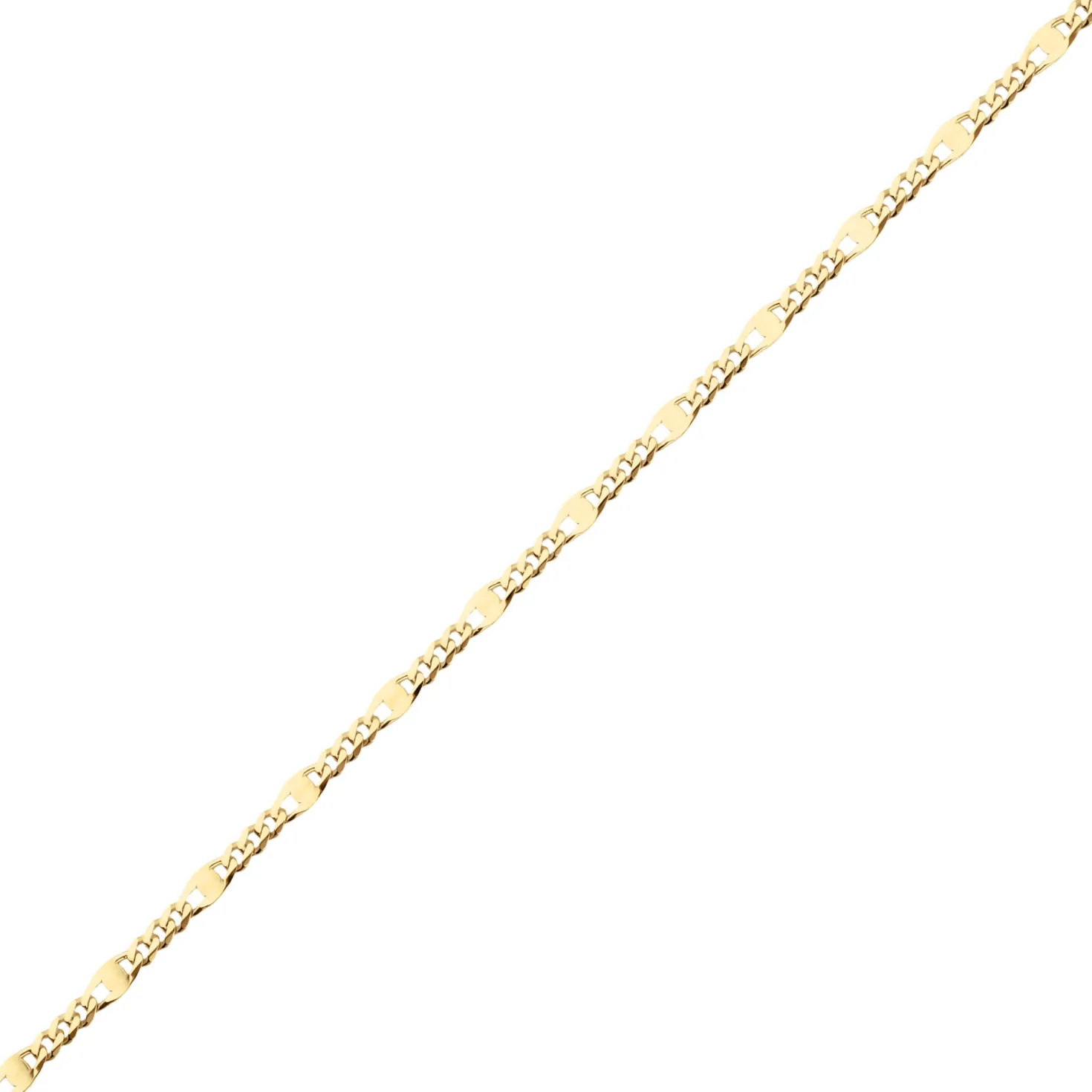 3,1mm Armband Panzerstegkette Goldarmband Armschmuck aus 585 Gold Gelbgold 19cm