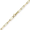 4,5mm Armband Paper-Clip Kette Armkette aus 585 Gold Gelbgold massiv 21cm