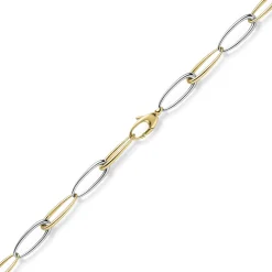 10mm Armband Phantasie-Armkette Armschmuck aus 585 Gold Gelbgold Weißgold 21cm