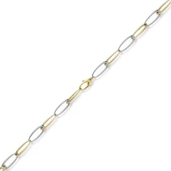 10mm Armband Phantasie-Armkette Armschmuck aus 585 Gold Gelbgold Weißgold 19cm