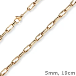 5mm Armband Phantasiekette Armschmuck aus 585 Gold Rotgold 19cm