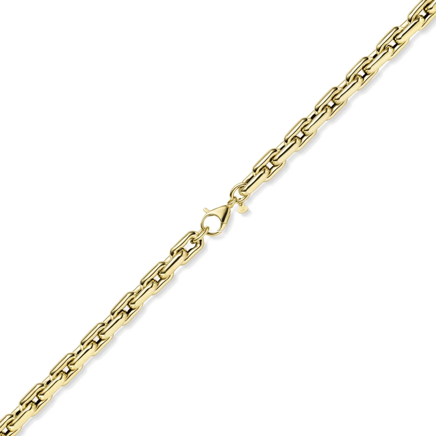 10mm Armband Phantasiekette Weitanker-Kette aus 585 Gold Gelbgold 22cm