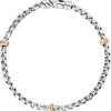 3,5mm Armband Rundvenezianer 39 Diamanten 0.2Ct W/SI 585 Weißgold Rotgold 19cm