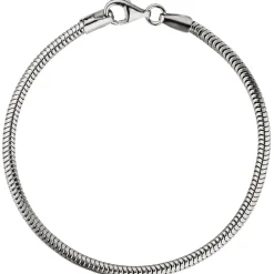 2,9mm Armband Schlangenkette aus 925 Silber rhodiniert Armschmuck, 19cm