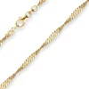 2,9mm Armband Singapurkette Goldarmband Armschmuck aus 585 Gold Gelbgold 19cm