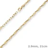 2,9mm Armband Singapurkette Goldarmband Armschmuck aus 585 Gold Gelbgold 21cm