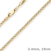2,4mm Armband Veneziakette Goldarmband Armschmuck aus 585 Gold Gelbgold 19cm