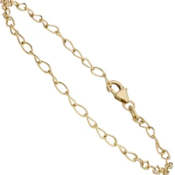 2,3mm Armband Weit-Ankerkette Armkette Armschmuck aus 375 Gold Gelbgold 19cm