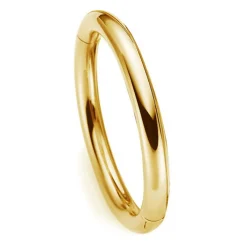 8mm Armreif Armband Armschmuck aus 750 Gold Gelbgold glänzend Ø 61x51mm innen